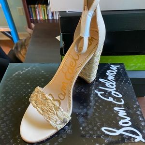 Yoana, Sand, Raffia/Lea Sam Edelman Women’s Shoes